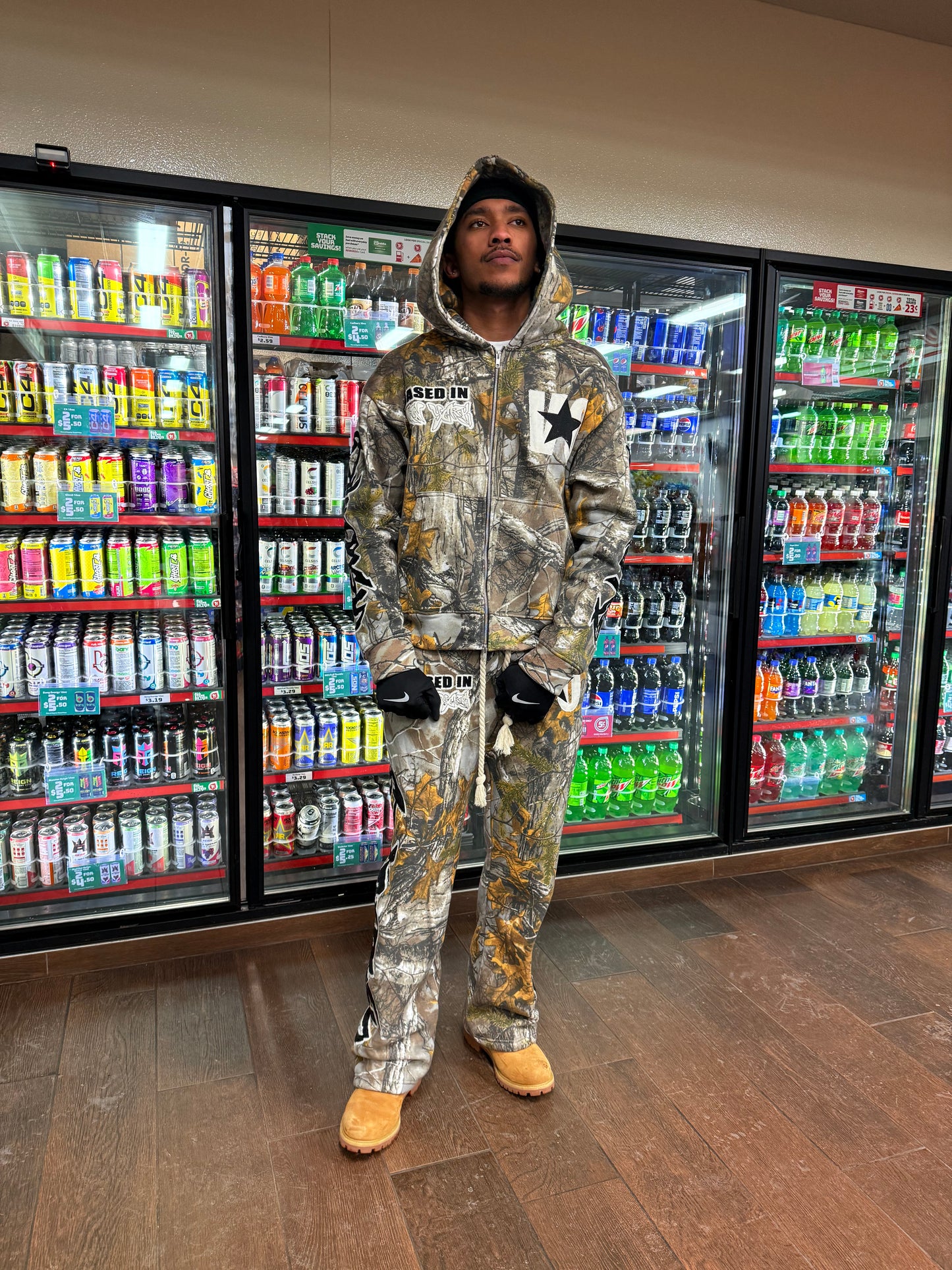 CAMO “PATCHWORK” SWEATSUIT