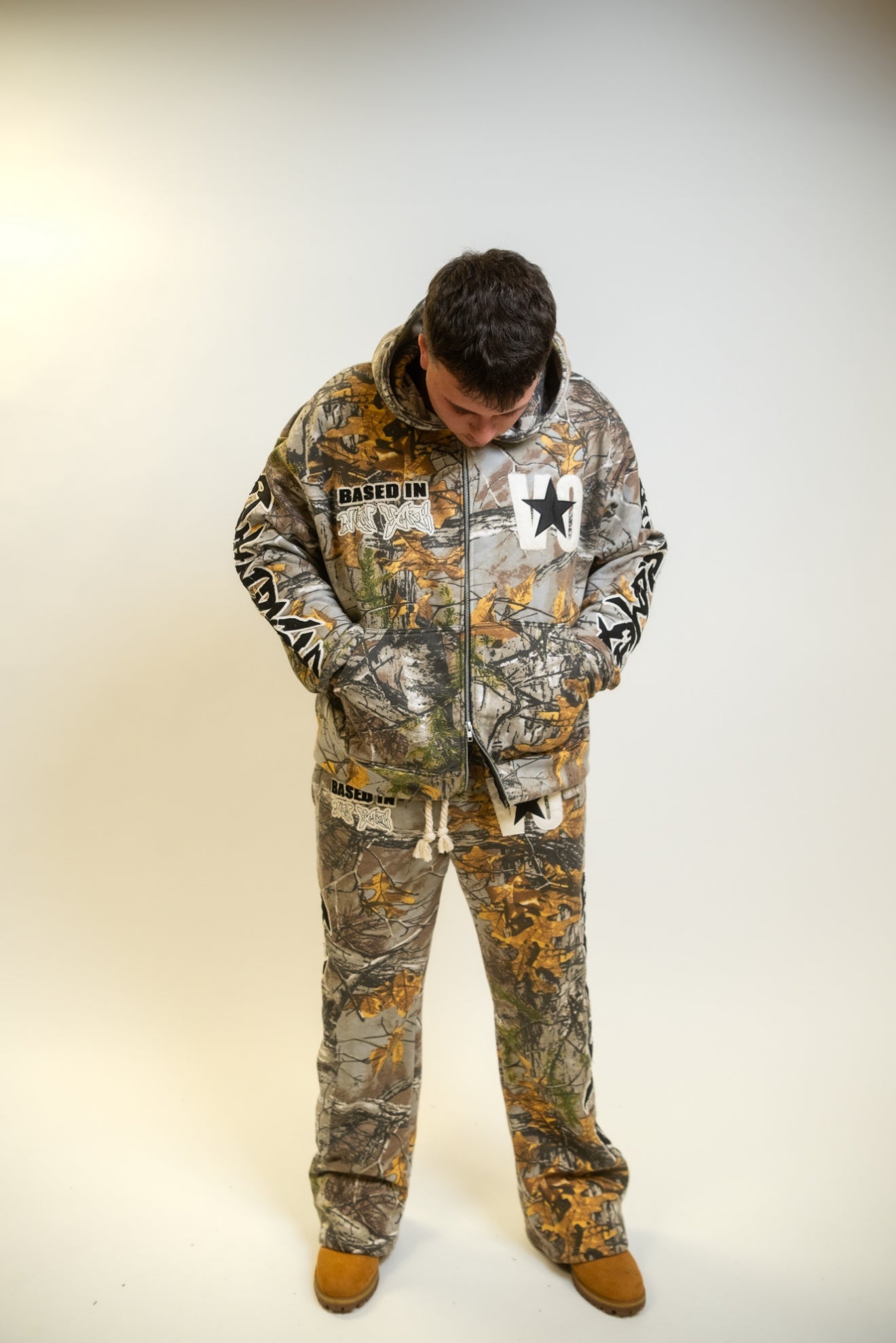 CAMO “PATCHWORK” SWEATSUIT