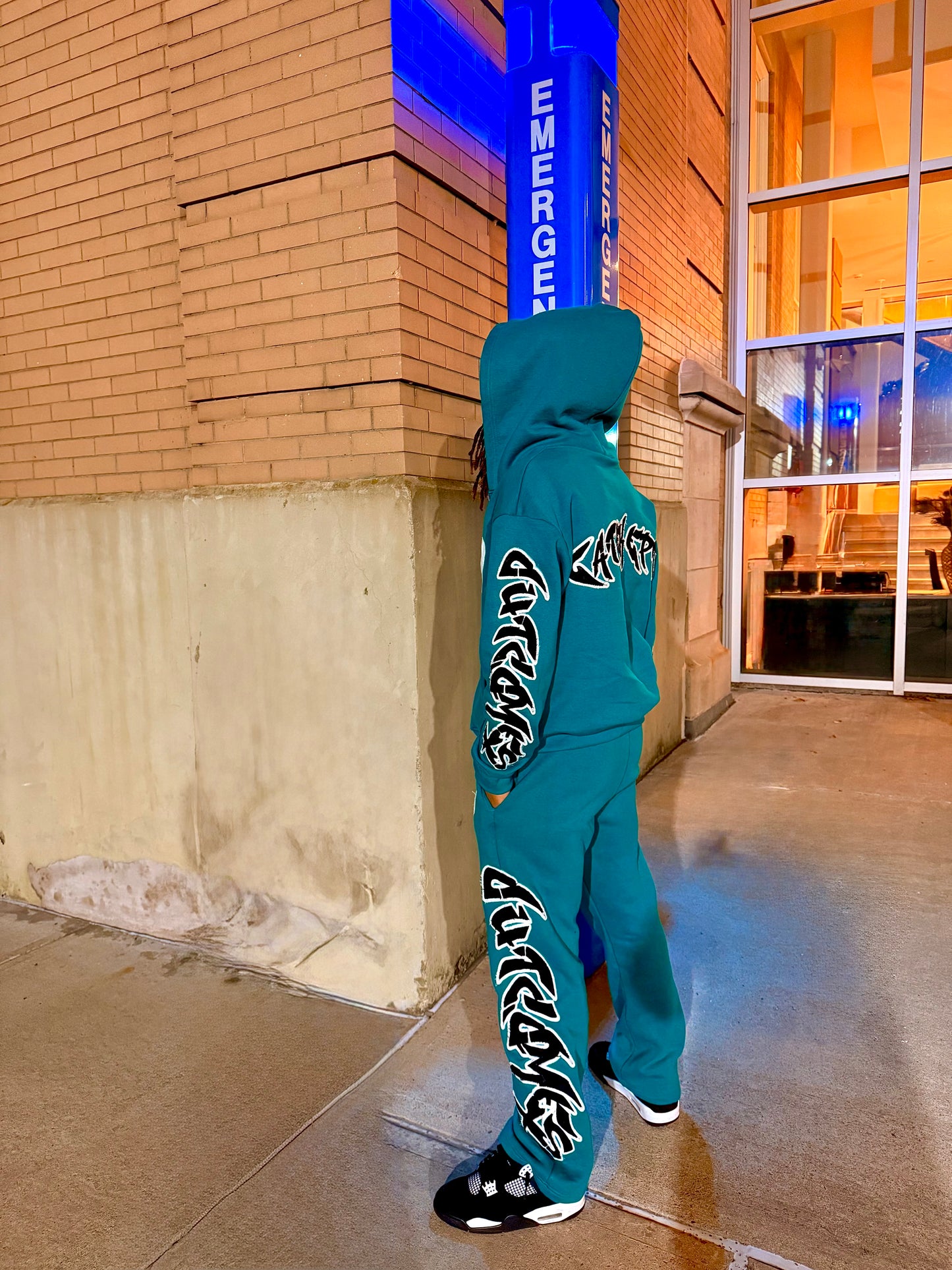 EMERALD “PATCHWORK” SWEATSUIT
