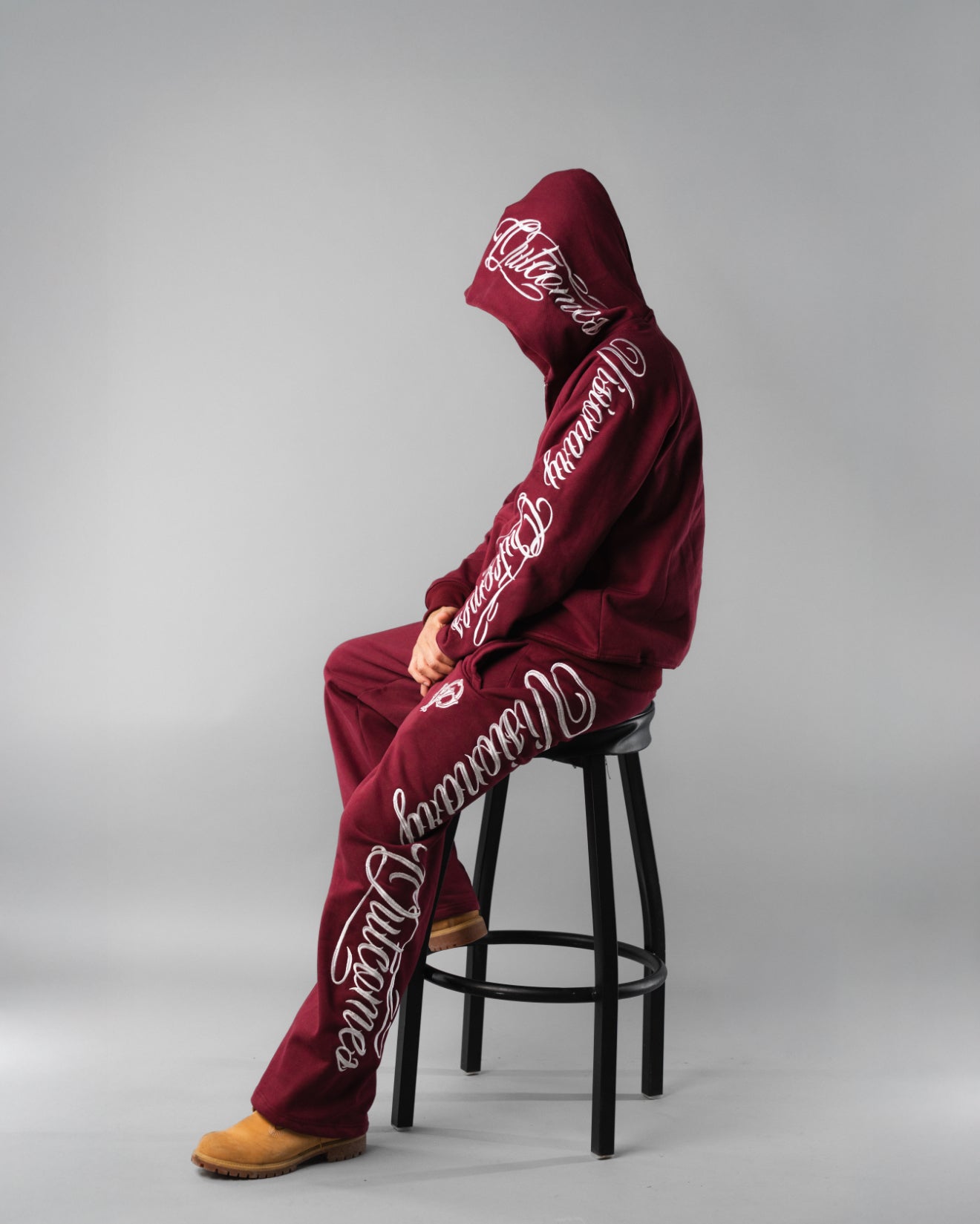 Burgundy ‘Cursive’ Set