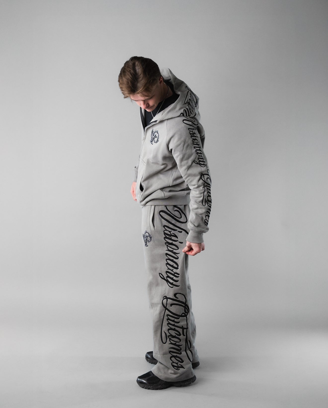 Grey ‘Cursive’ Set