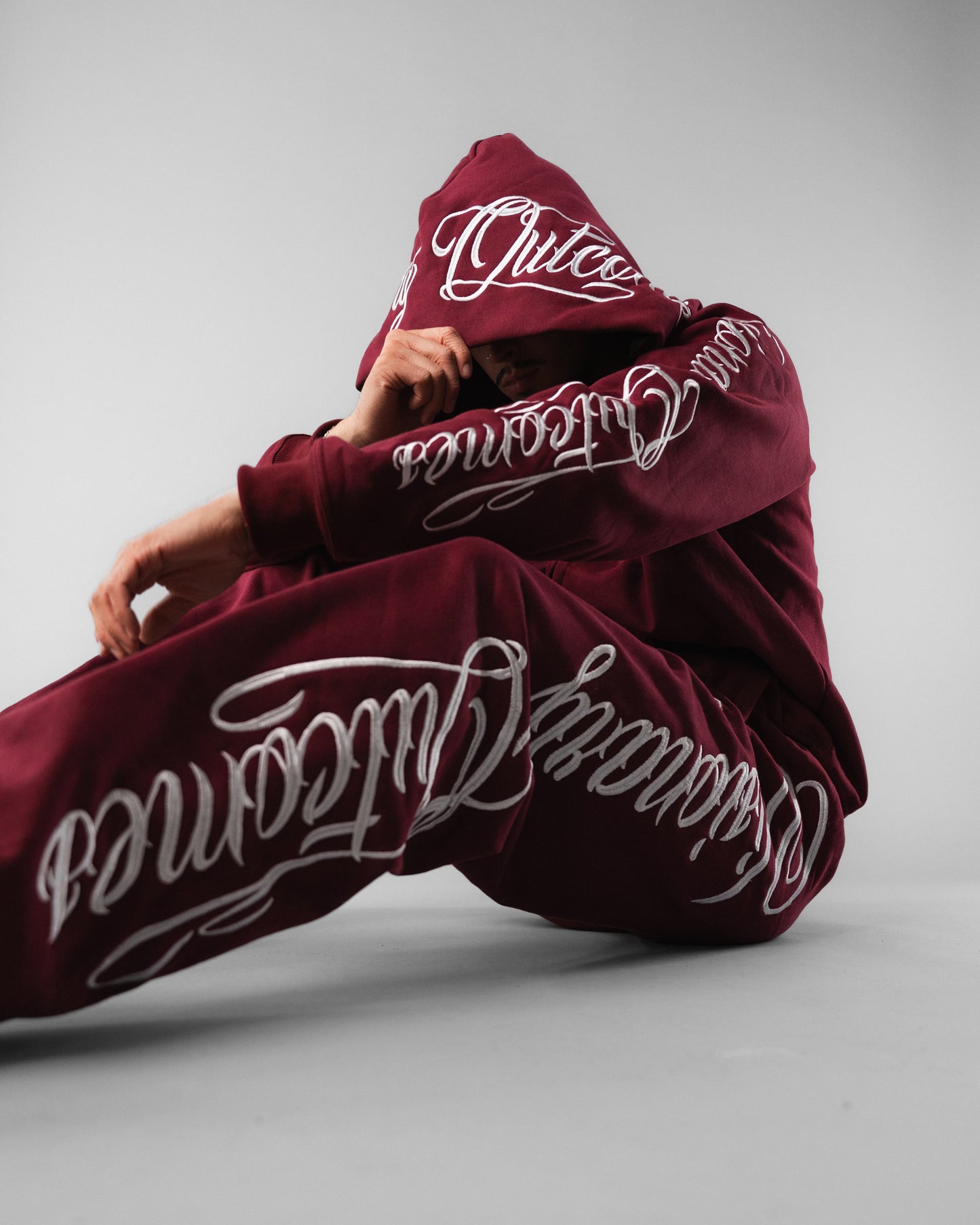 Burgundy ‘Cursive’ Set